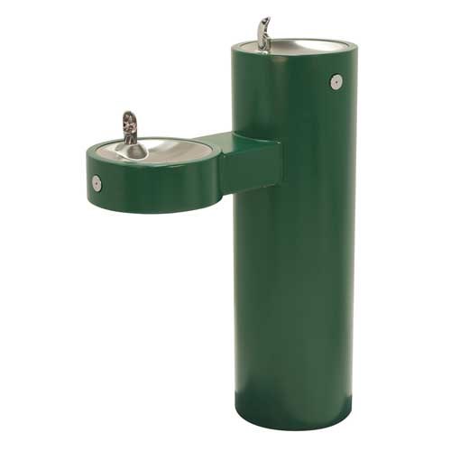 GRM45 Bi-Level Pedestal Mounted Round Barrier Free Drinking Fountain GRM45 Bi-Level Pedestal Mounted Round Barrier Free Drinking Fountain