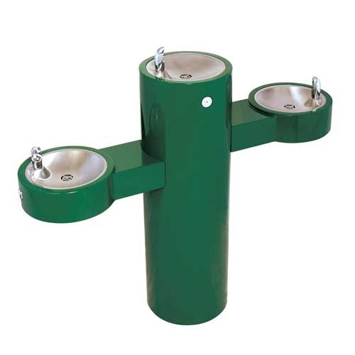 GRQ45 Tri-Level Pedestal Mounted Round Barrier Free Drinking Fountain GRQ45 Tri-Level Pedestal Mounted Round Barrier Free Drinking Fountain