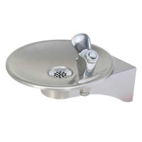 GWB24 Wall Mount Drinking Fountain with Push Button Brass Bubbler