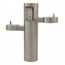 GYQ84 Pedestal Mounted Bottle Filler with Bi-Level Drinking Fountains GYQ84 Pedestal Mounted Bottle Filler with Bi-Level Drinking Fountains