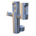 GYW44 Pedestal Mounted Bottle Filler with Barrier-Free Drinking Fountain and Bottler Filler on Arms