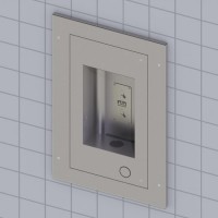 M-OBR4 Wall Mounted Recessed Bottle Filler with Cover Plate, Sensor and Push Button