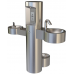 GWQ85 Pedestal Mounted Bottle Filler with Drinking Fountain and Washing Station